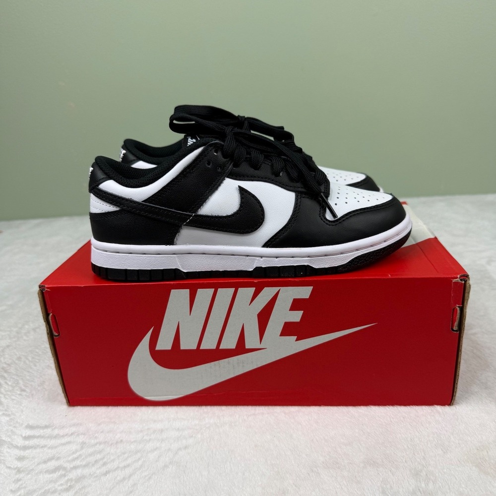 Nike Dunk Low Panda Black White Womens 5 Mens 3.5 DD1503-101 Sneakers